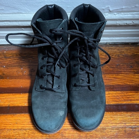 Timberland Women's 6" Premium Boot, Black Suede size 8.5 - Picture 3 of 8